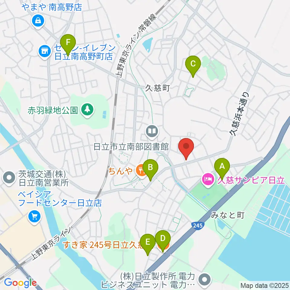 スタジオチャプターハウス周辺のカフェ一覧地図
