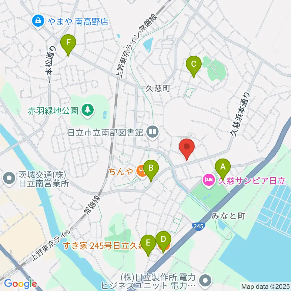 スタジオチャプターハウス周辺のカフェ一覧地図