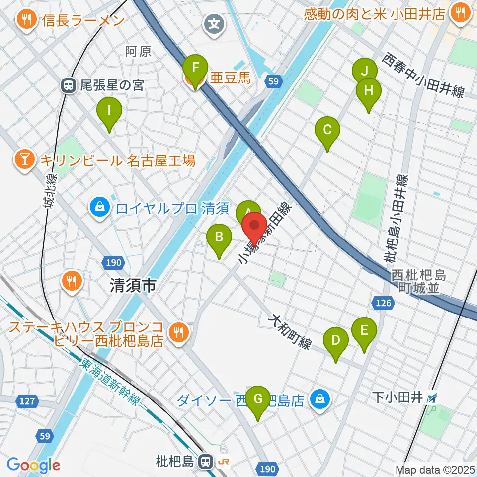 NEWS90周辺のカフェ一覧地図