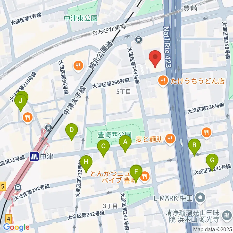 三和レコーディングスタジオ周辺のカフェ一覧地図