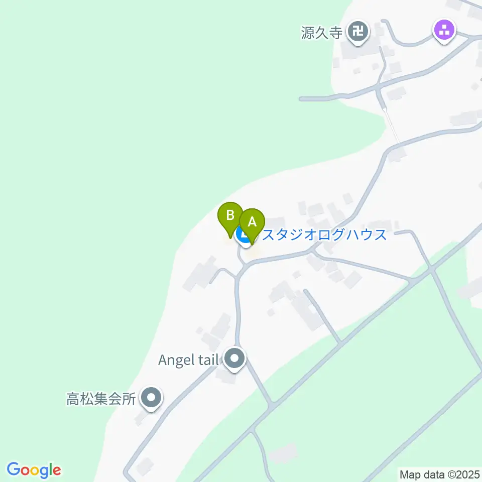 スタジオログハウス周辺のカフェ一覧地図