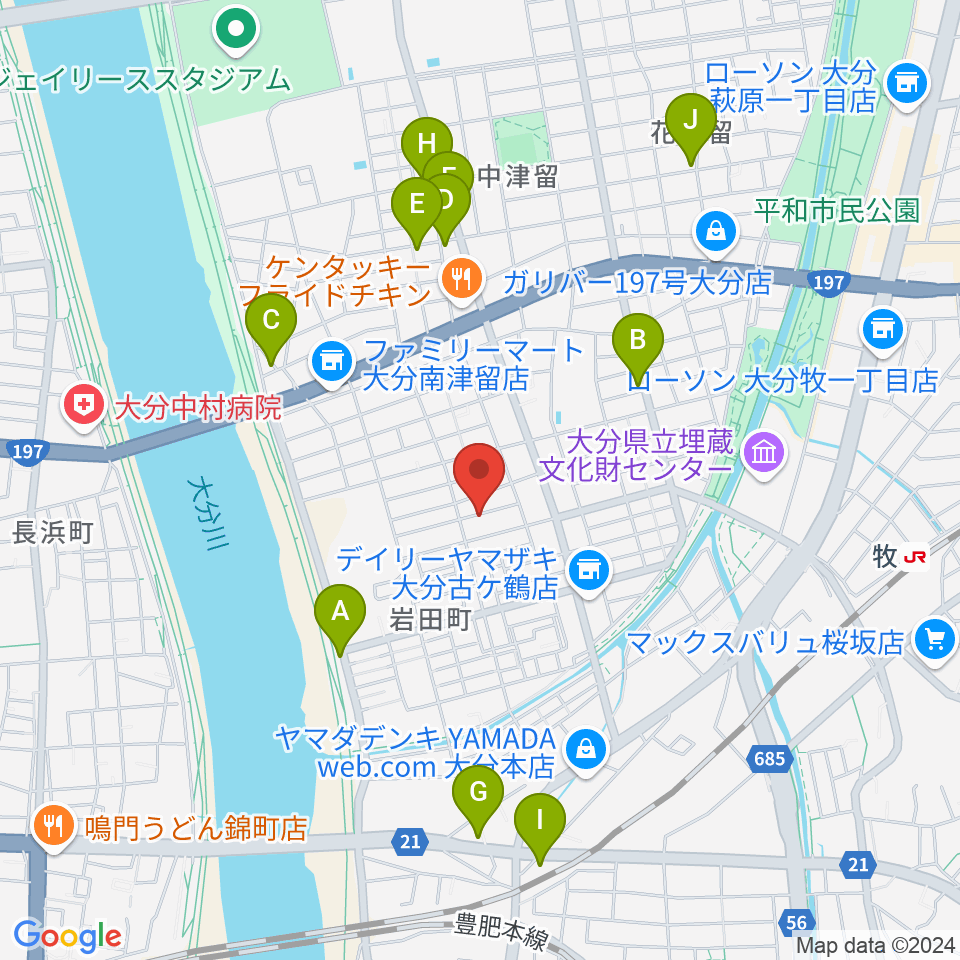 MUSIC HOLIDAY周辺のカフェ一覧地図