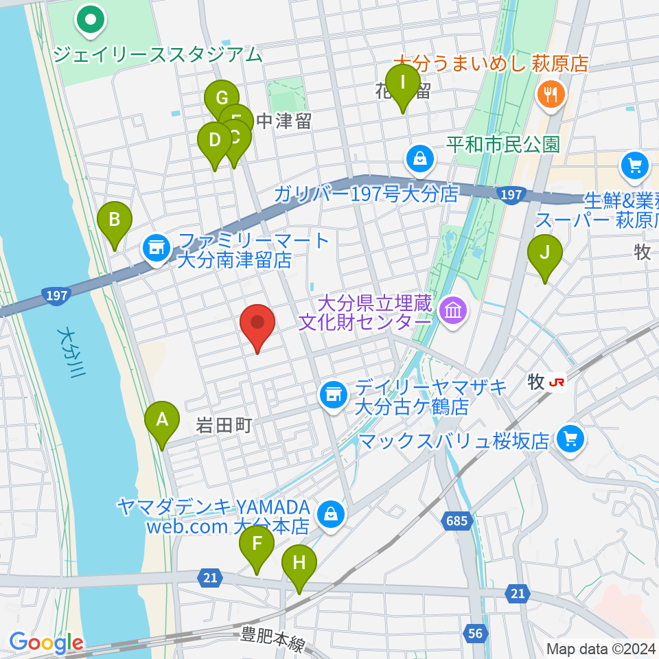 MUSIC HOLIDAY周辺のカフェ一覧地図