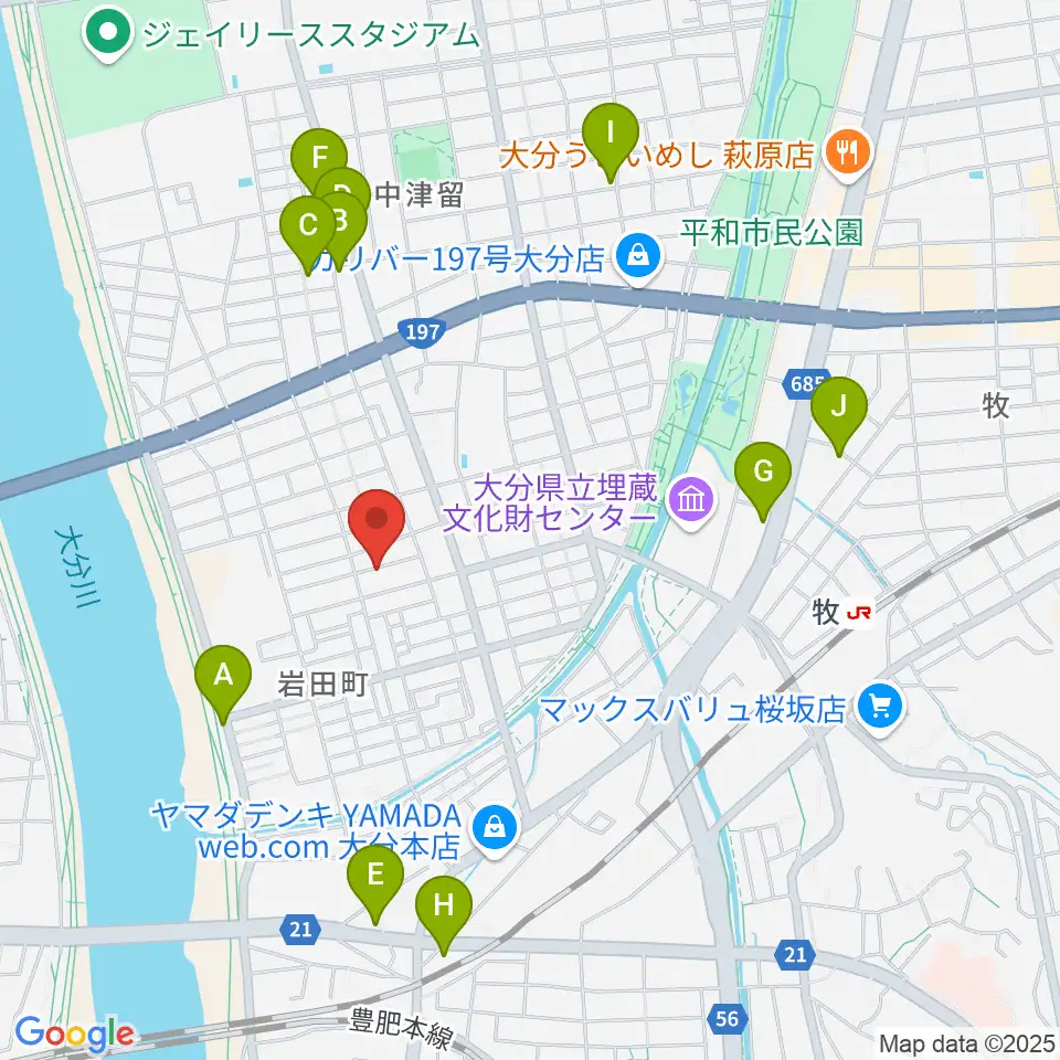 MUSIC HOLIDAY周辺のカフェ一覧地図