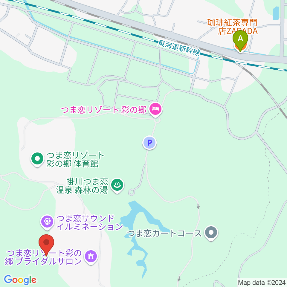 つま恋ミュージックガーデン周辺のカフェ一覧地図