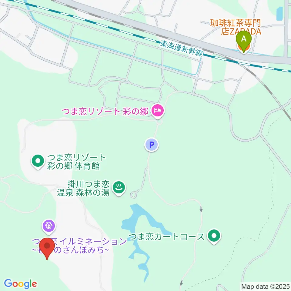 つま恋ミュージックガーデン周辺のカフェ一覧地図