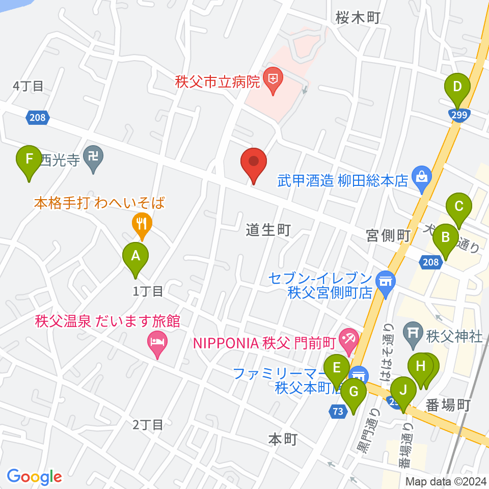STUDIO JOY周辺のカフェ一覧地図