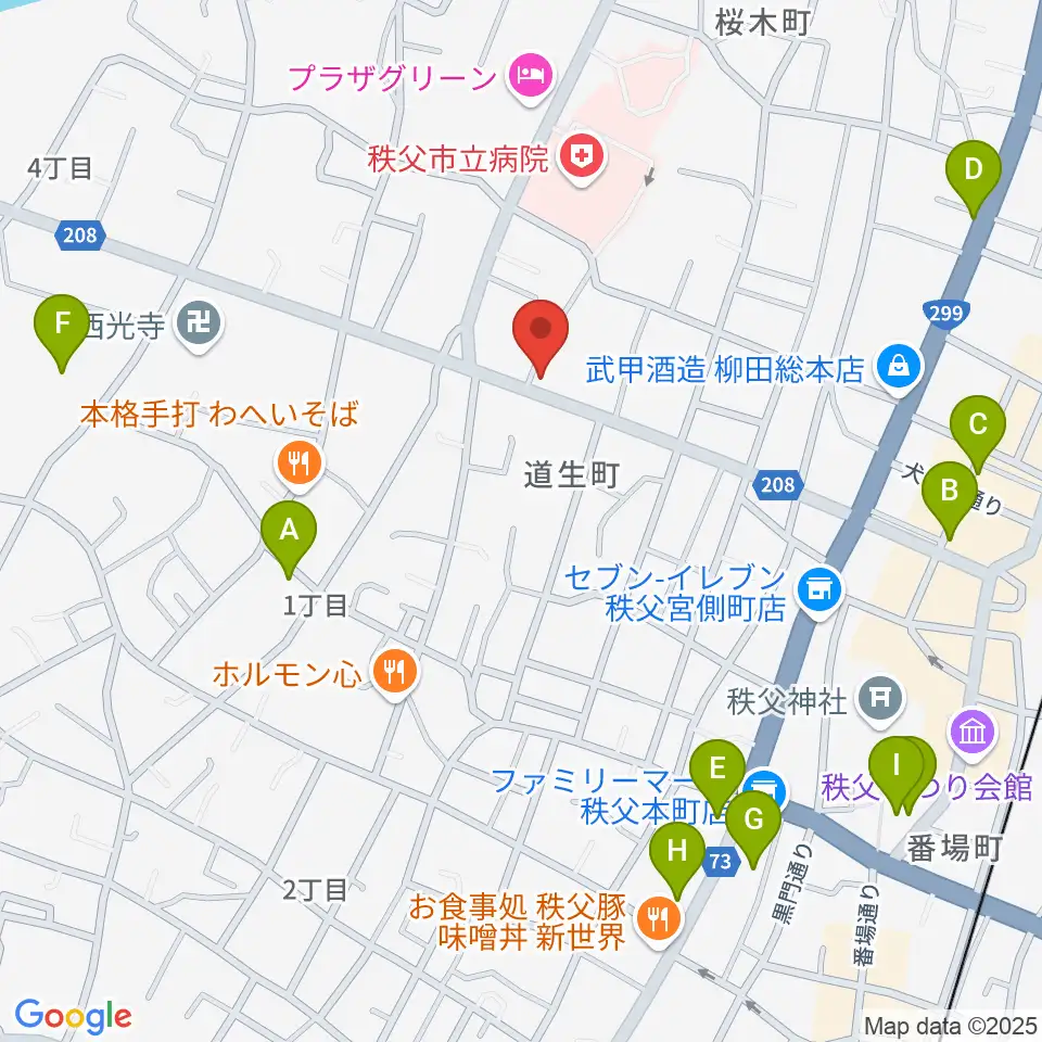 STUDIO JOY周辺のカフェ一覧地図