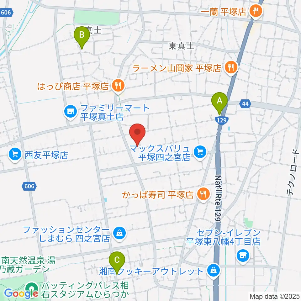 総合芸術学園ボア・コロンブ周辺のカフェ一覧地図