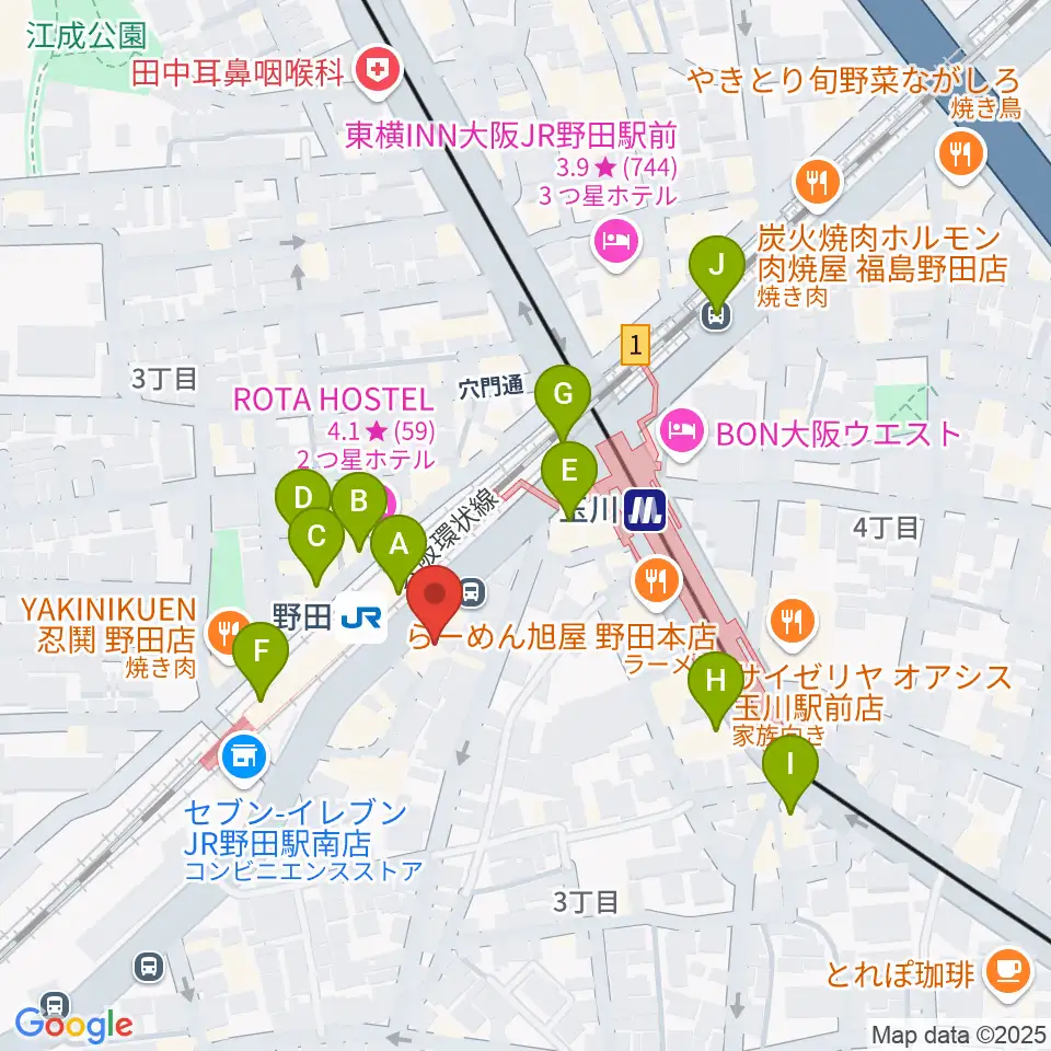 Matsuda Music School周辺のカフェ一覧地図