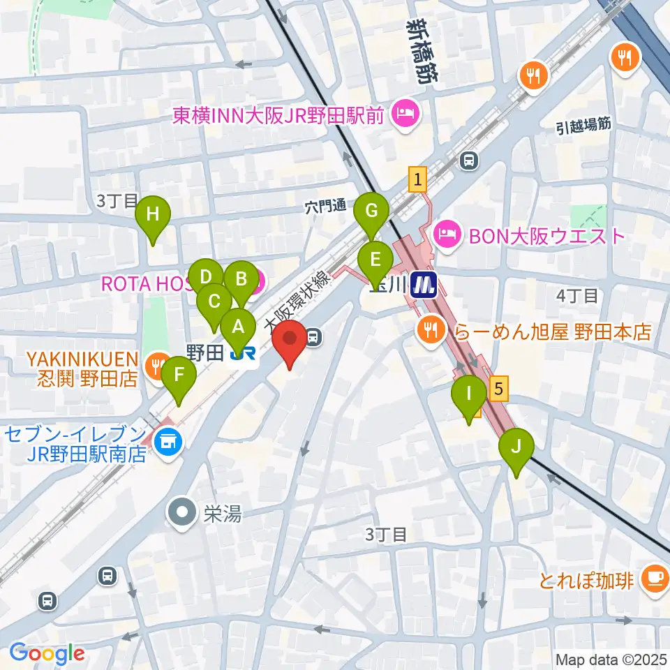 Matsuda Music School周辺のカフェ一覧地図