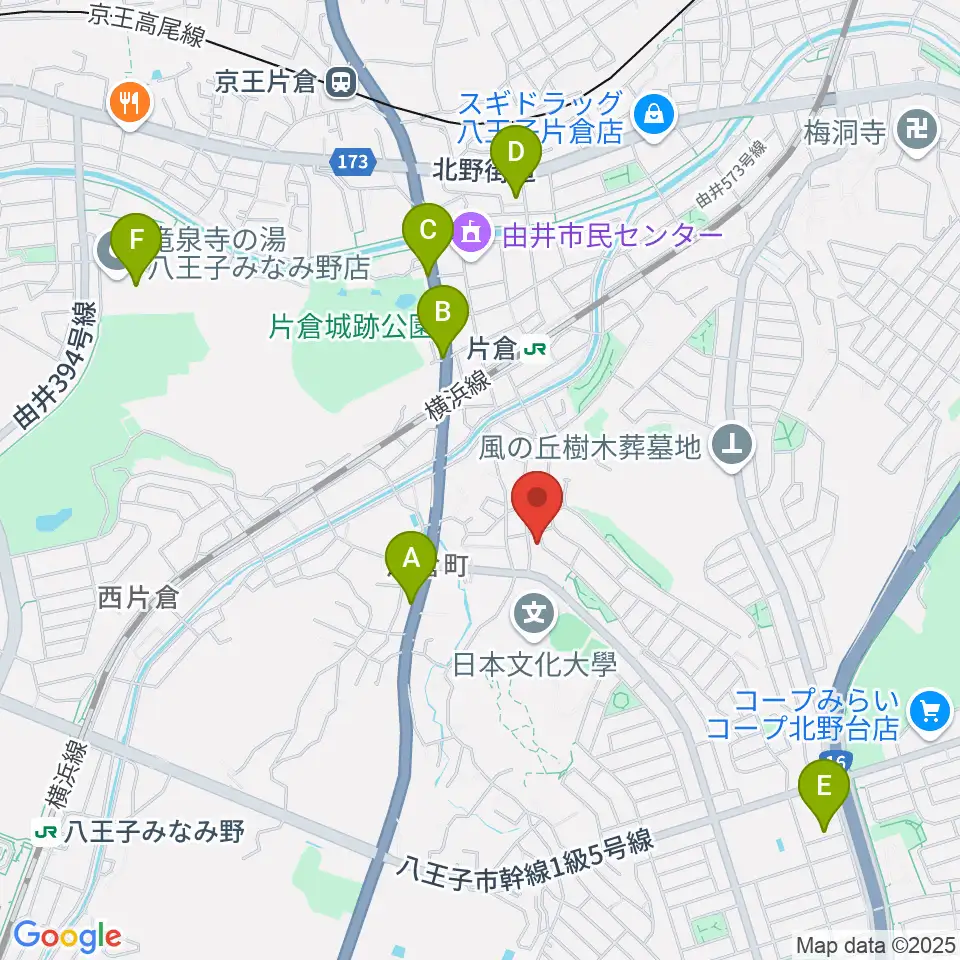 ムジークシューレ音楽教室周辺のカフェ一覧地図