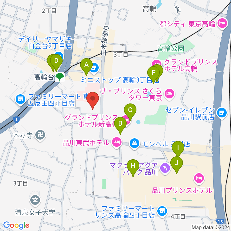 地唄箏曲美緒野会周辺のカフェ一覧地図