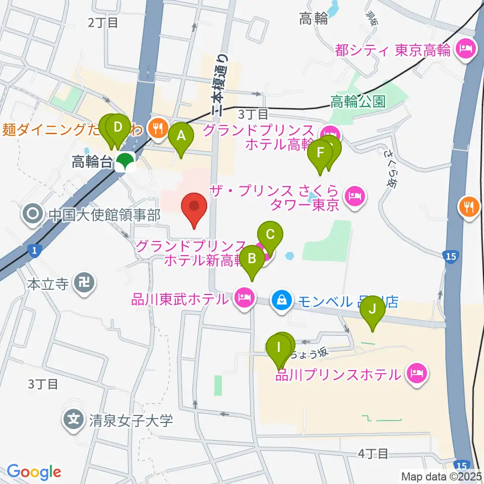 地唄箏曲美緒野会周辺のカフェ一覧地図
