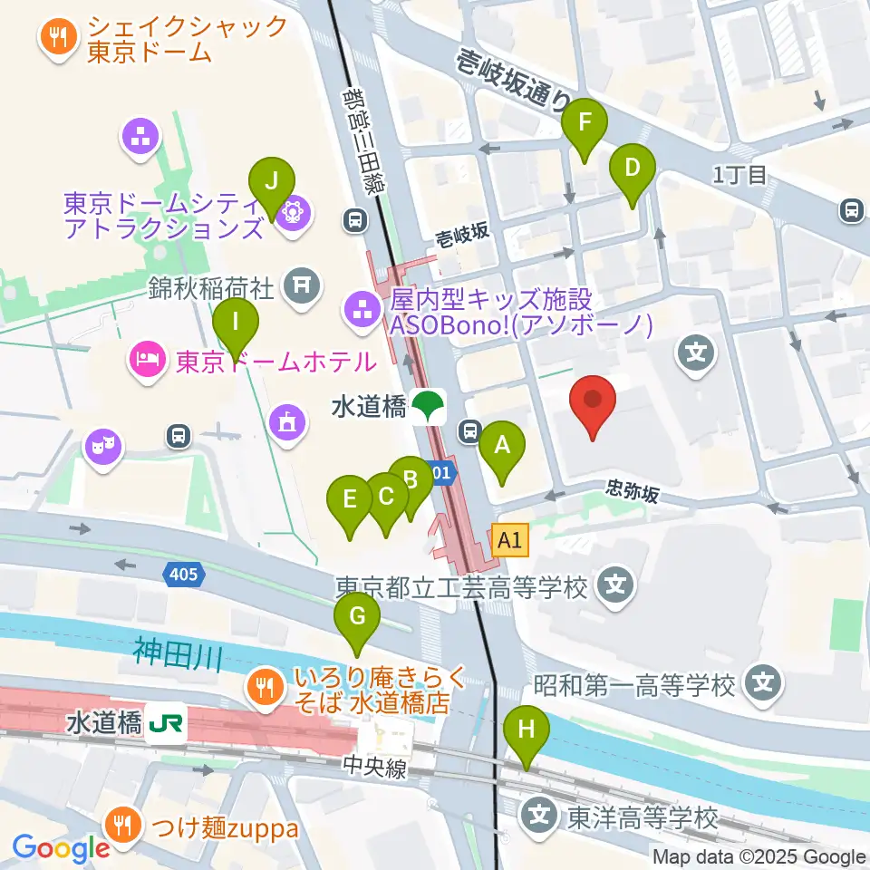 宝槻美代子音楽教室周辺のカフェ一覧地図