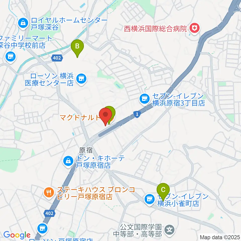原宿音楽教室＆カルチャースクール周辺のカフェ一覧地図