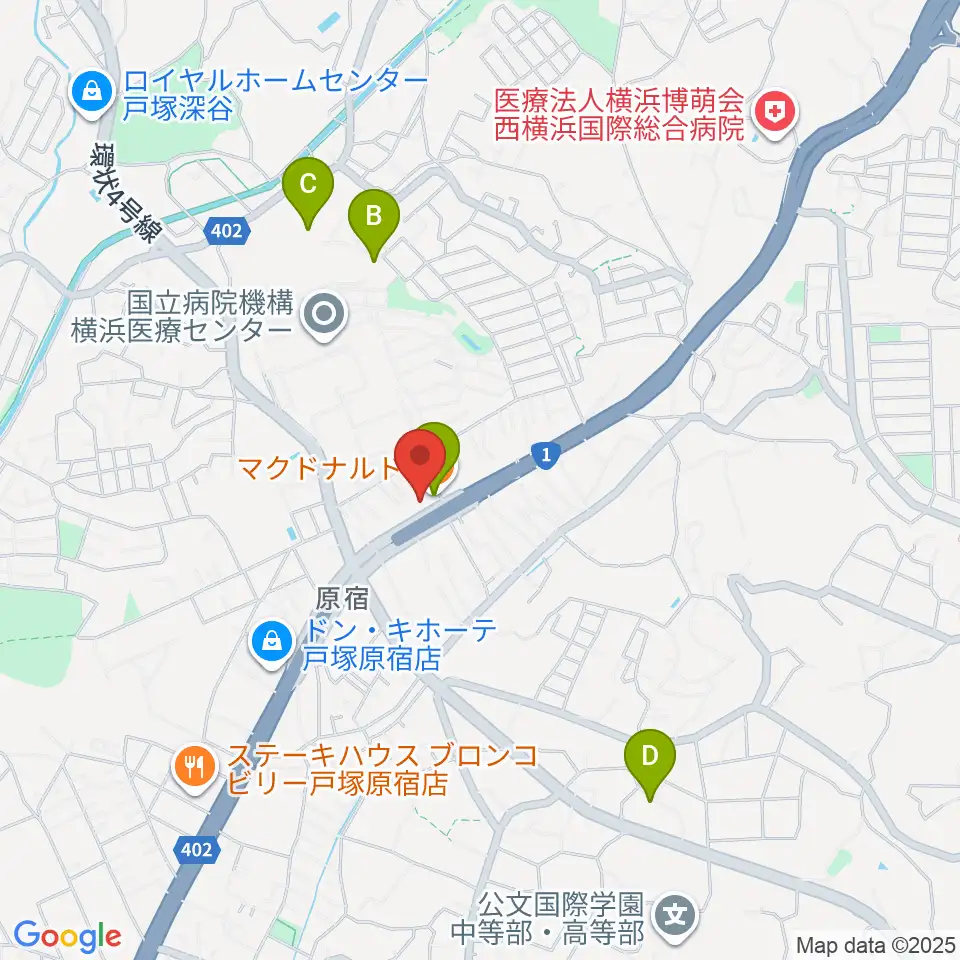 原宿音楽教室＆カルチャースクール周辺のカフェ一覧地図
