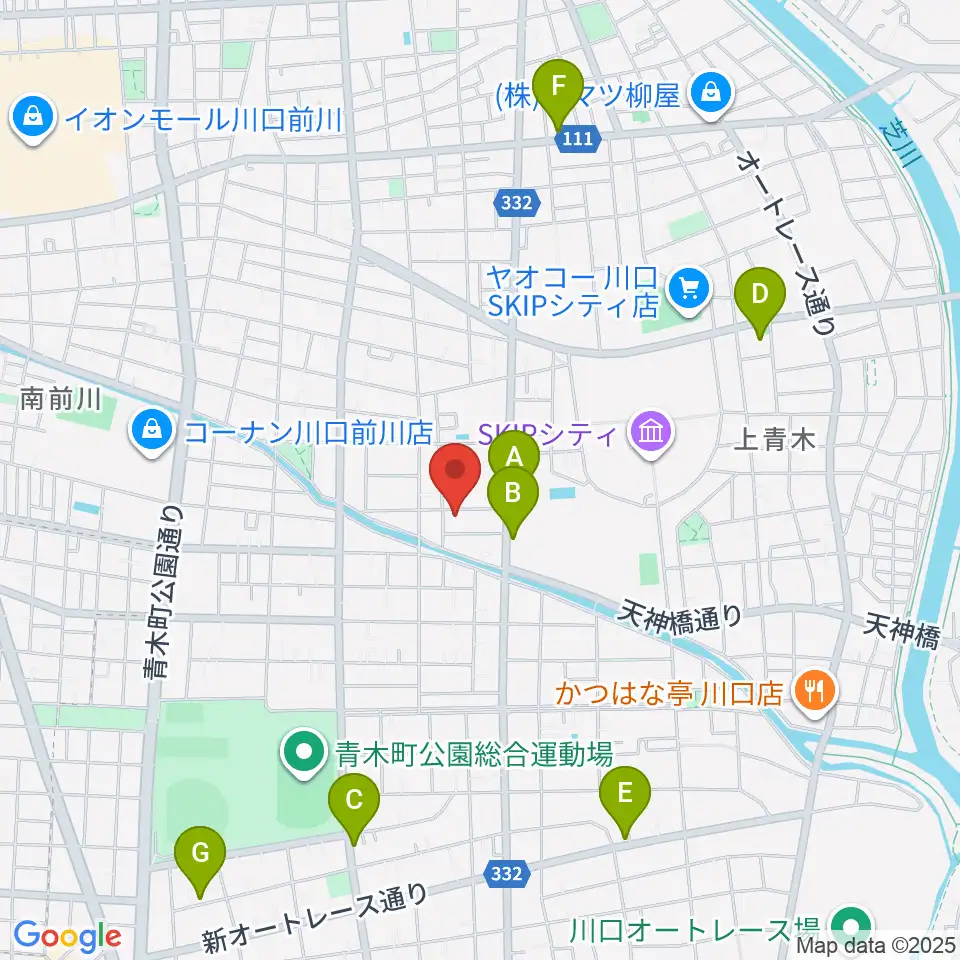ベルウッド音楽学院周辺のカフェ一覧地図
