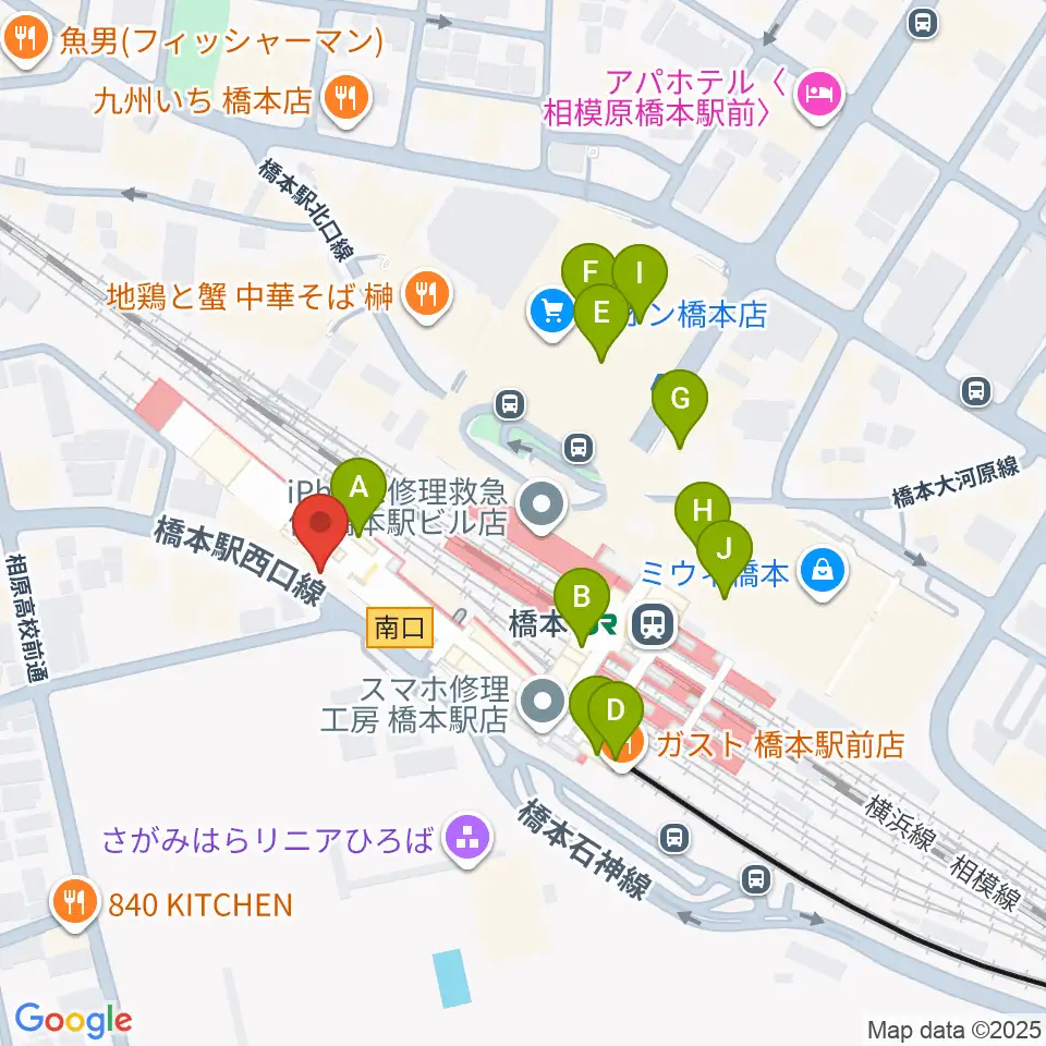 メリーミュージックアカデミー周辺のカフェ一覧地図