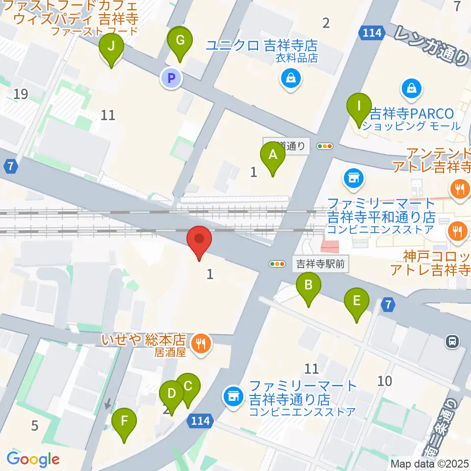 M&N Bit Of Sound周辺のカフェ一覧地図