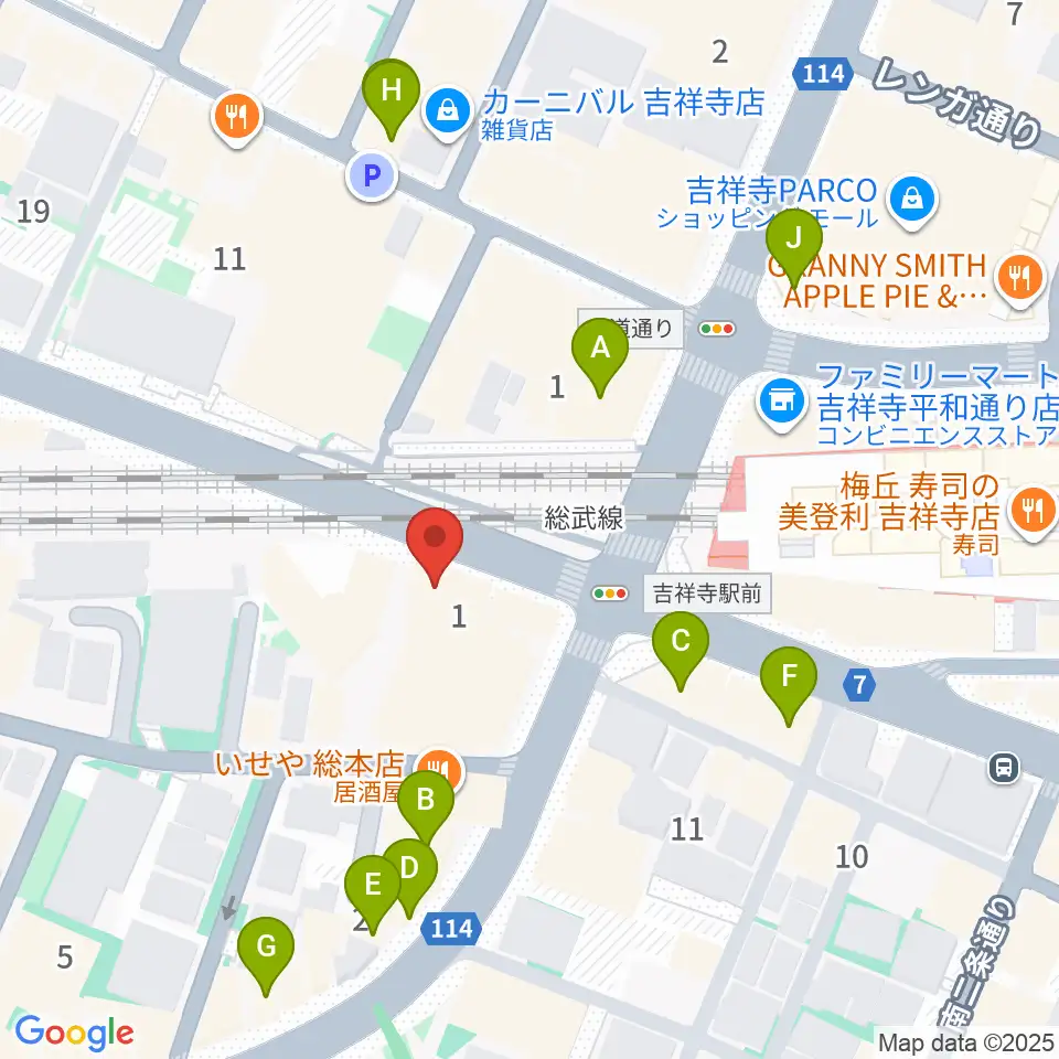 M&N Bit Of Sound周辺のカフェ一覧地図