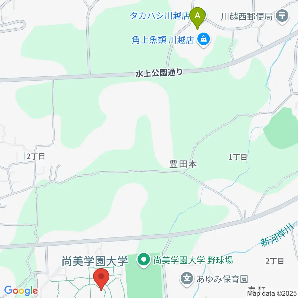 尚美学園大学周辺のカフェ一覧地図