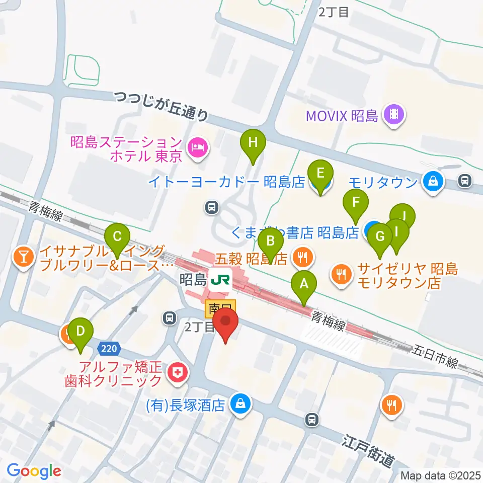 マツダミュージックアカデミー周辺のカフェ一覧地図