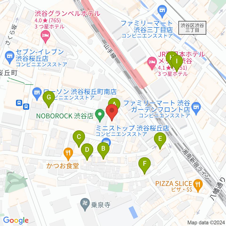 ヴァーヴミュージックスクール周辺のカフェ一覧地図