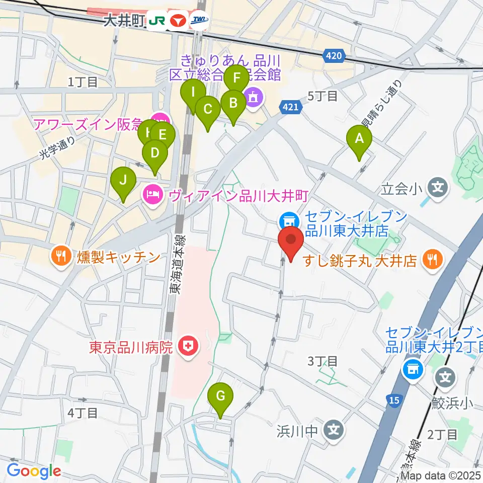 天華二胡学院周辺のカフェ一覧地図