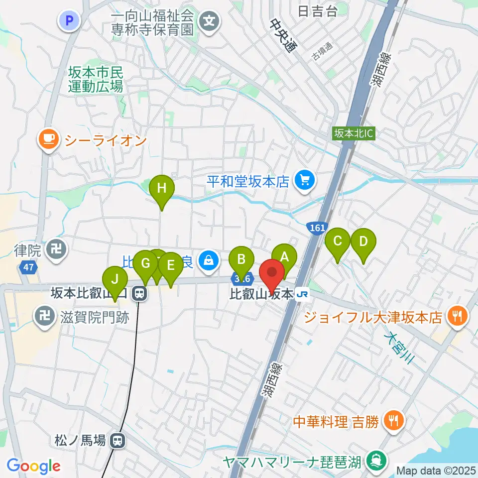 スタジオピッコロ周辺のカフェ一覧地図