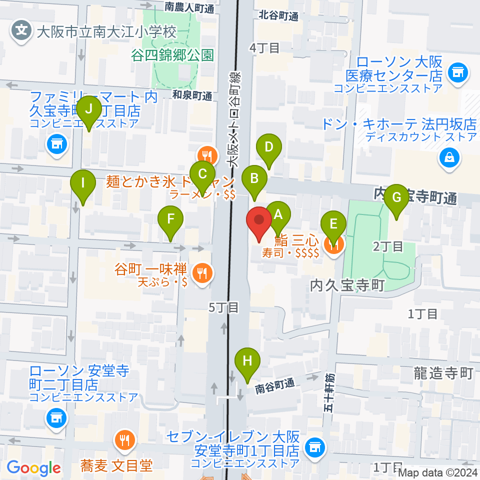 ムジークドルフ周辺のカフェ一覧地図