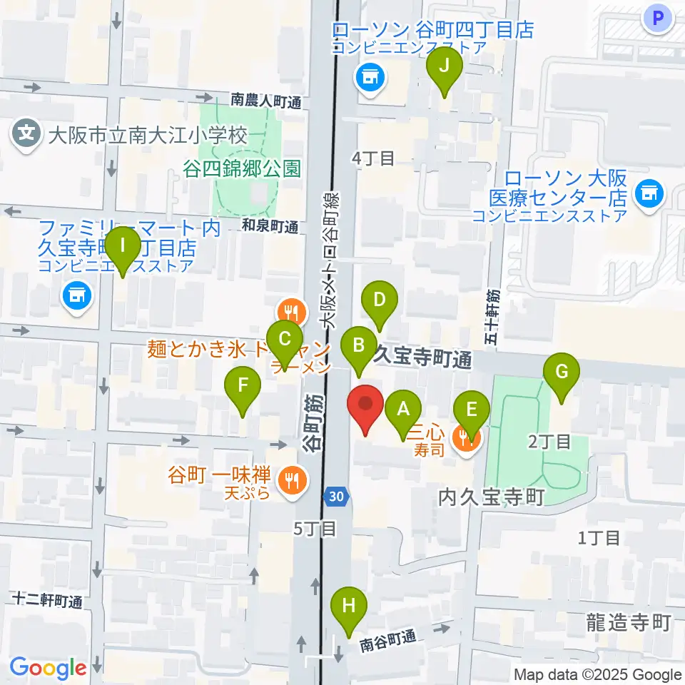ムジークドルフ周辺のカフェ一覧地図