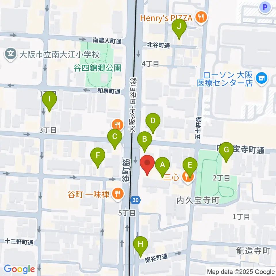 ムジークドルフ周辺のカフェ一覧地図