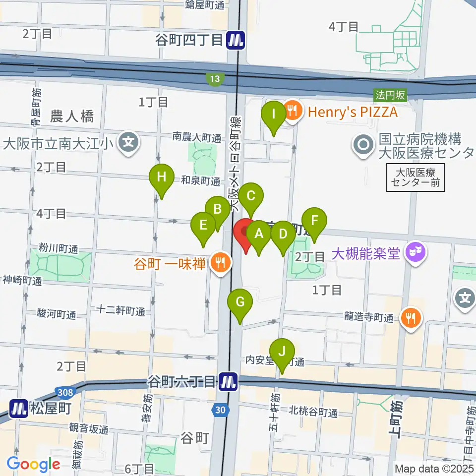 ムジークドルフ周辺のカフェ一覧地図
