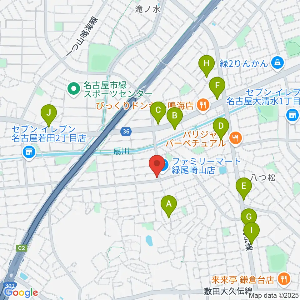 ボイスミュージック周辺のカフェ一覧地図