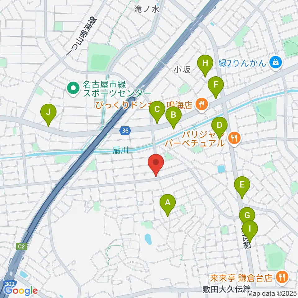 ボイスミュージック周辺のカフェ一覧地図