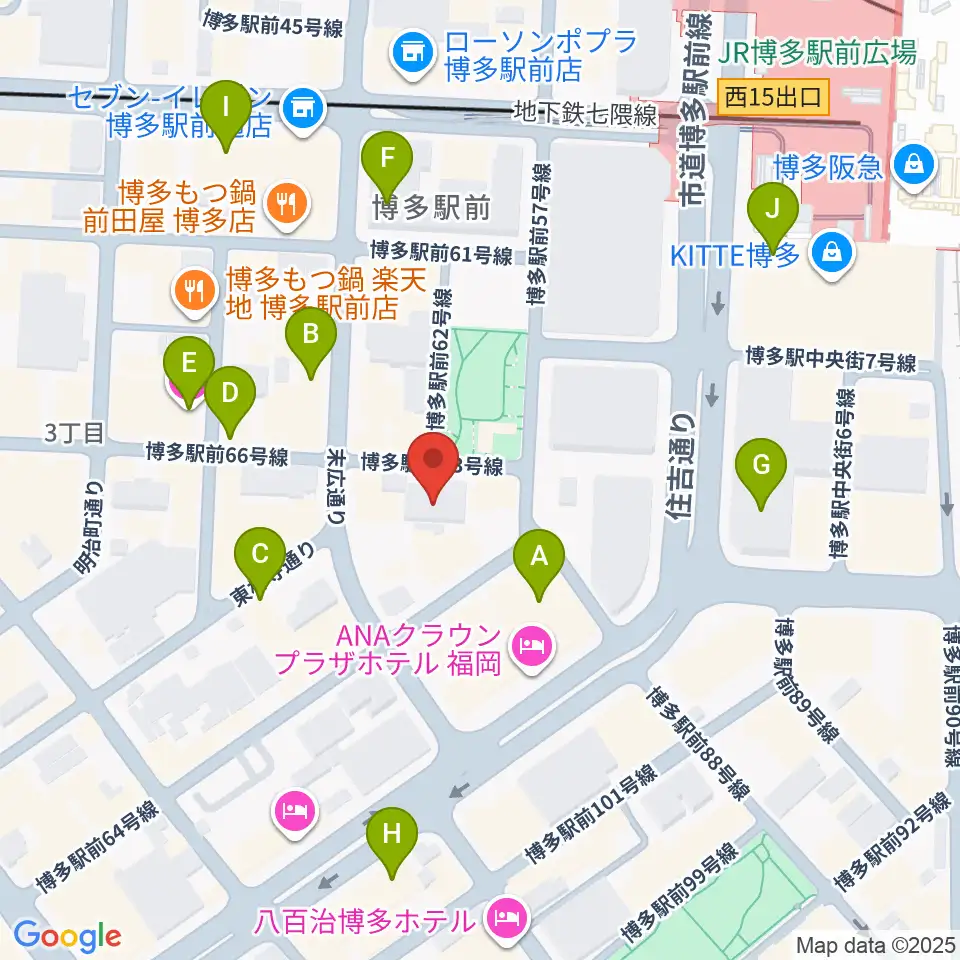 専門学校 九州ビジュアルアーツ周辺のカフェ一覧地図