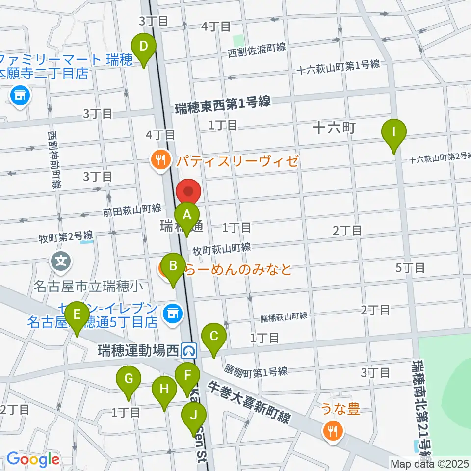 コンピュータミュージックスクールリカレンス周辺のカフェ一覧地図