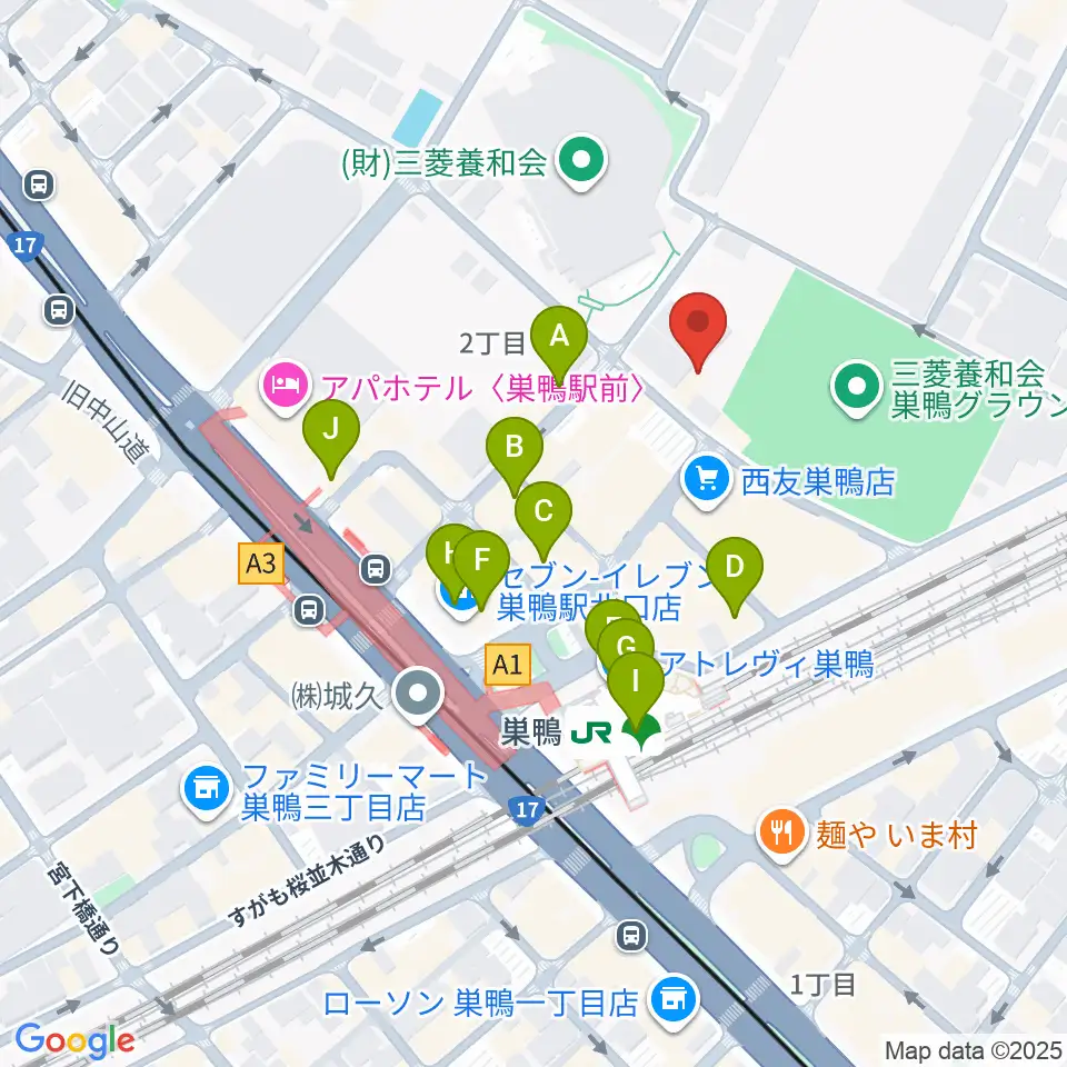 ミクロコスモスミュージックスクール周辺のカフェ一覧地図