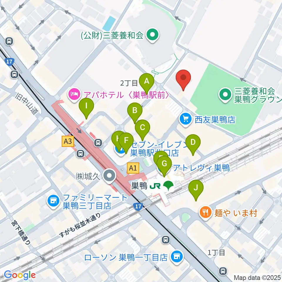 ミクロコスモスミュージックスクール周辺のカフェ一覧地図