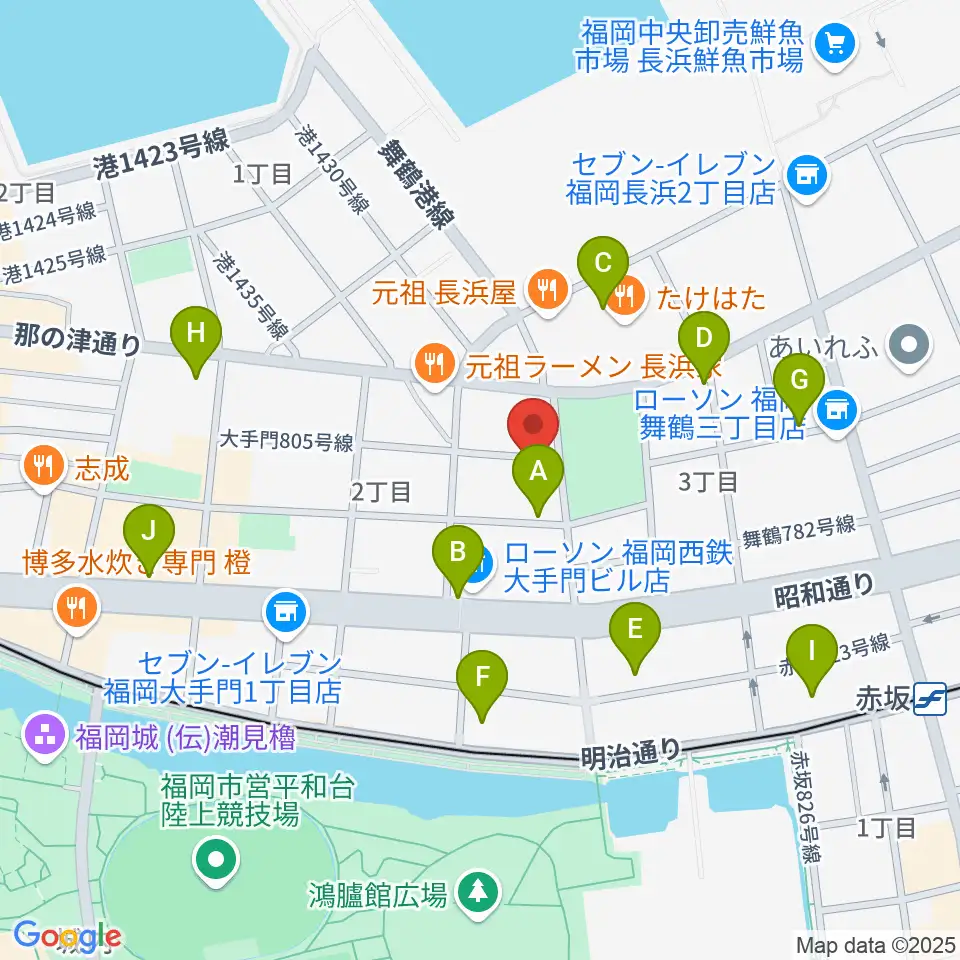 C＆S学院周辺のカフェ一覧地図