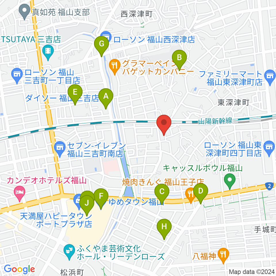 三木音楽塾周辺のカフェ一覧地図