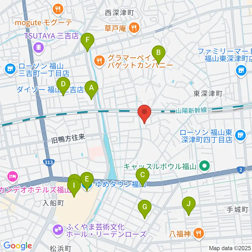 三木音楽塾周辺のカフェ一覧地図