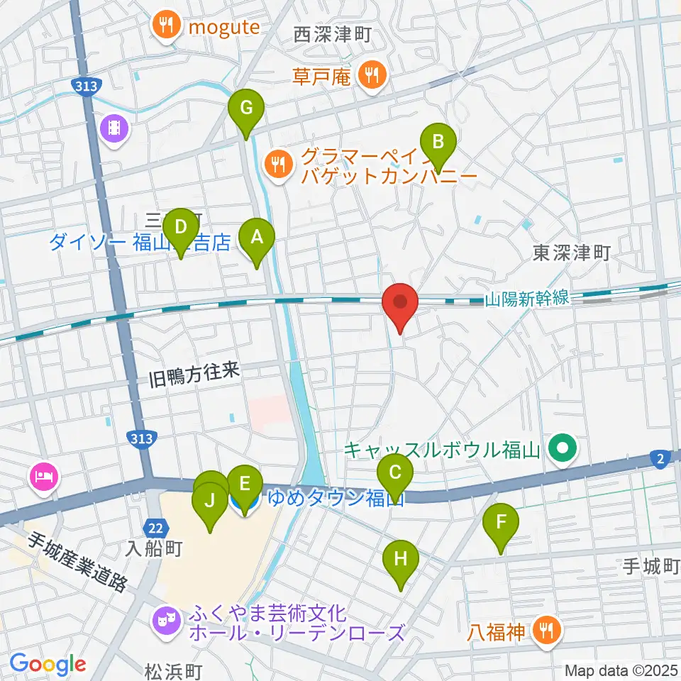 三木音楽塾周辺のカフェ一覧地図