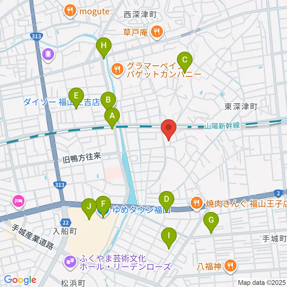 三木音楽塾周辺のカフェ一覧地図