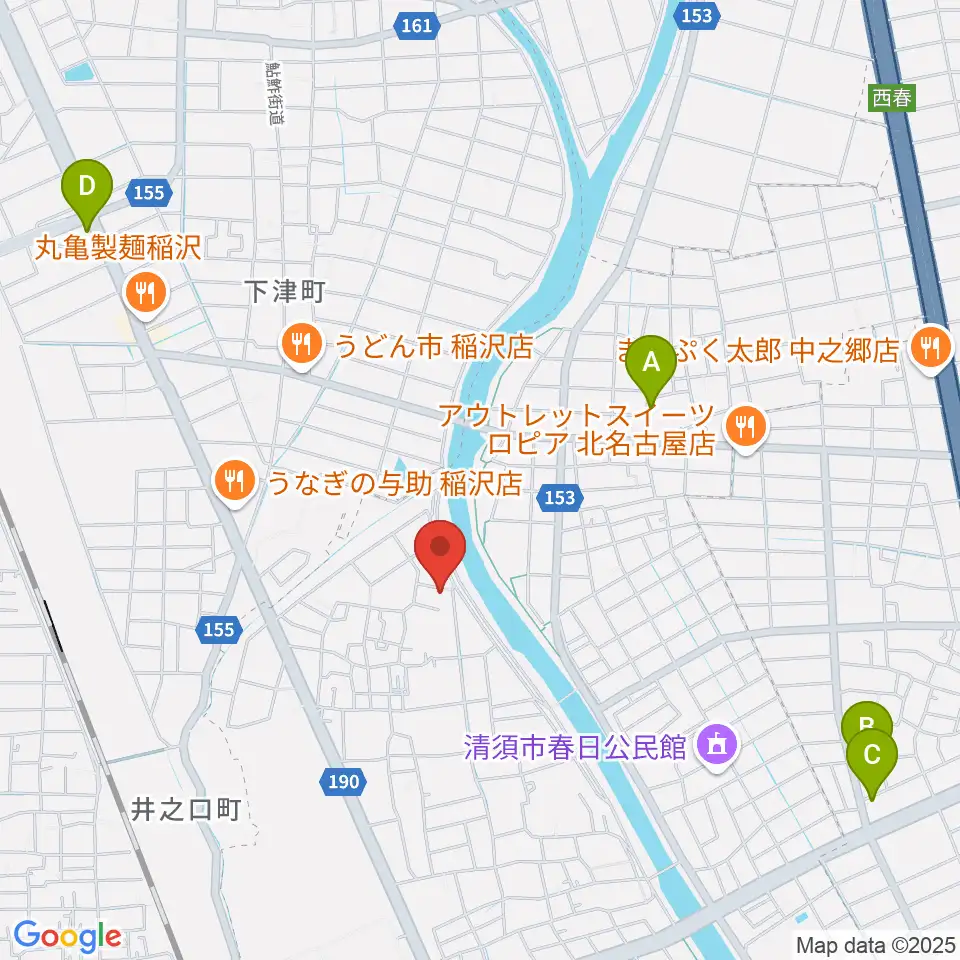 リュウケイミュージックネット周辺のカフェ一覧地図