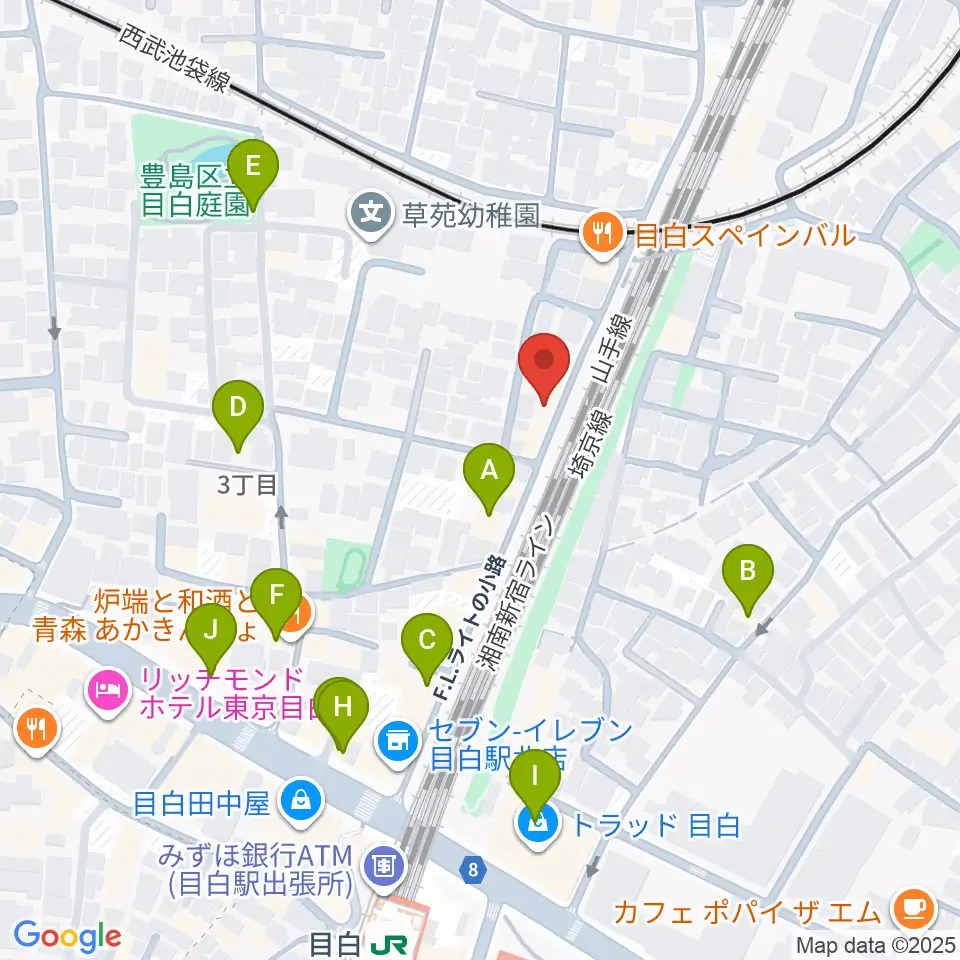 グランキャンミュージック周辺のカフェ一覧地図