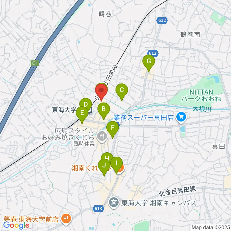 システムサウンド21音楽教室周辺のカフェ一覧地図