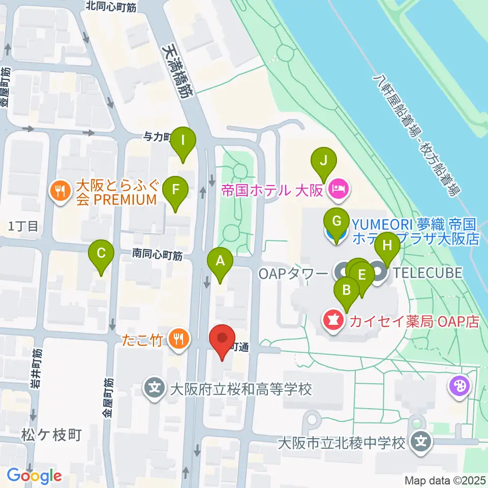 放送芸術学院専門学校周辺のカフェ一覧地図