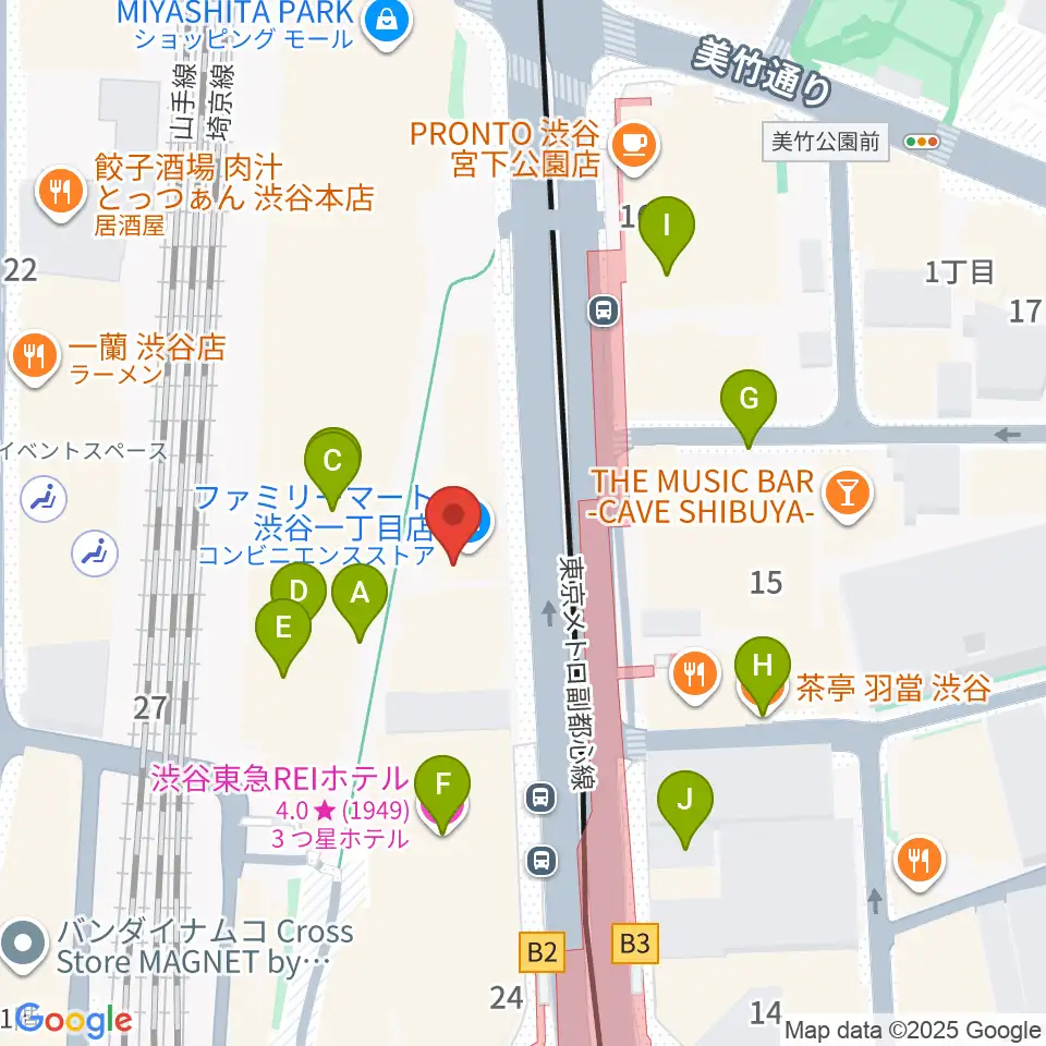 東京ダンス・俳優&舞台芸術専門学校周辺のカフェ一覧地図
